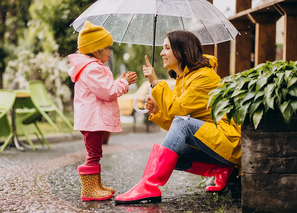 mother with daughter